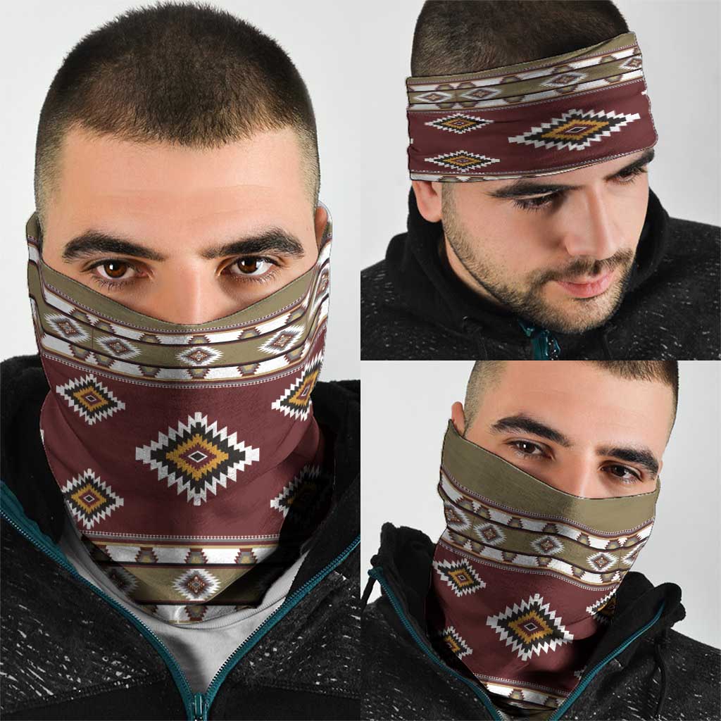Native American Navajo Neck Gaiter Tribal Pattern