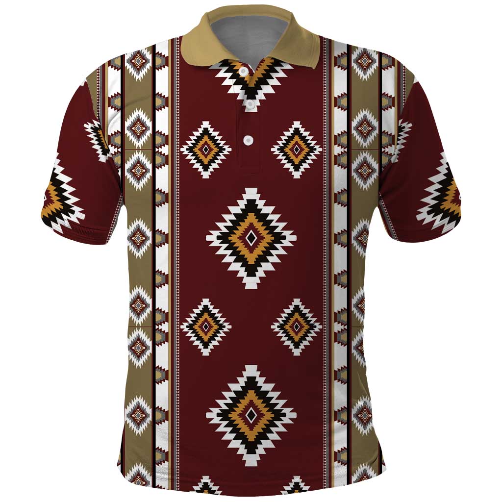 Native American Navajo Polo Shirt Tribal Pattern