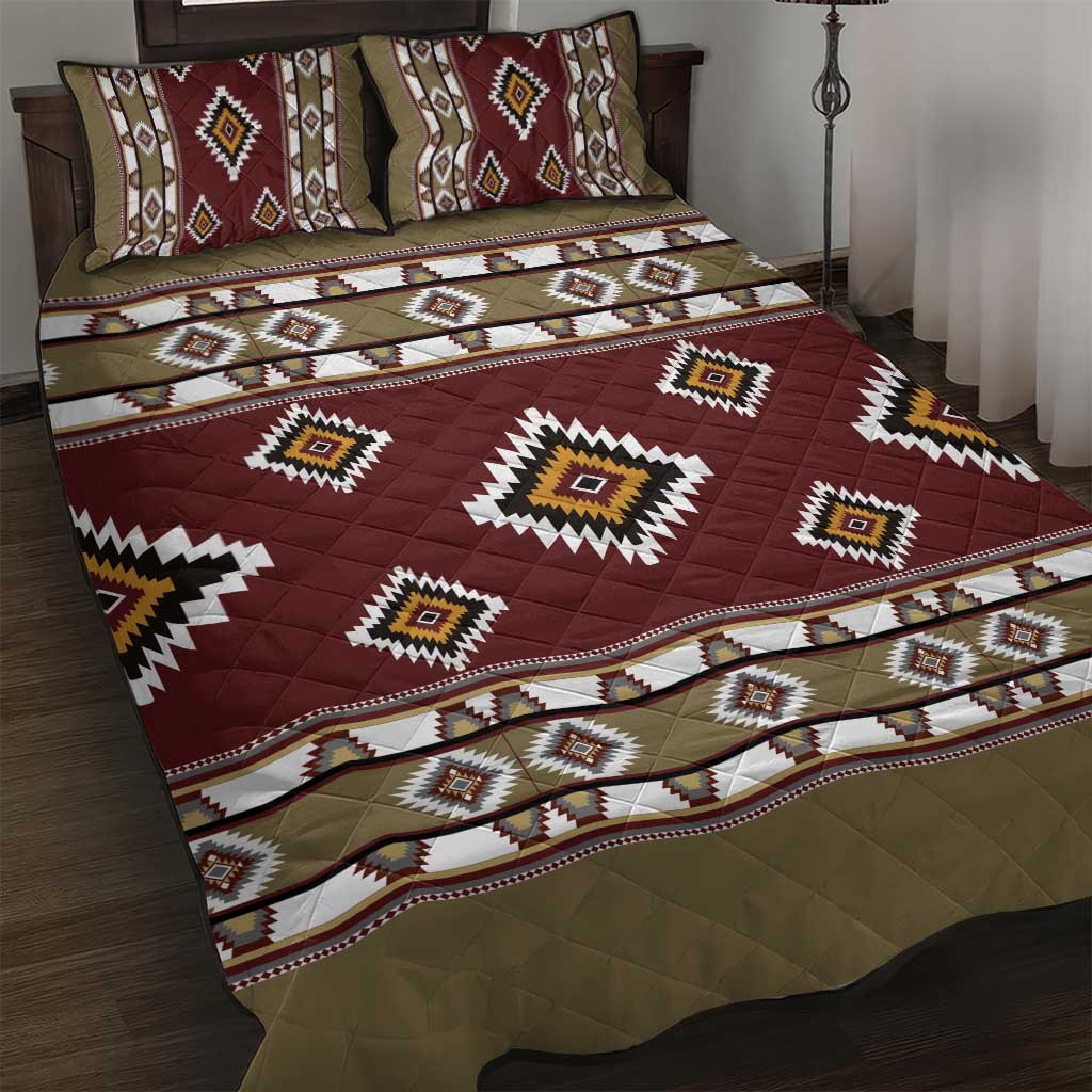 Native American Navajo Quilt Bed Set Tribal Pattern