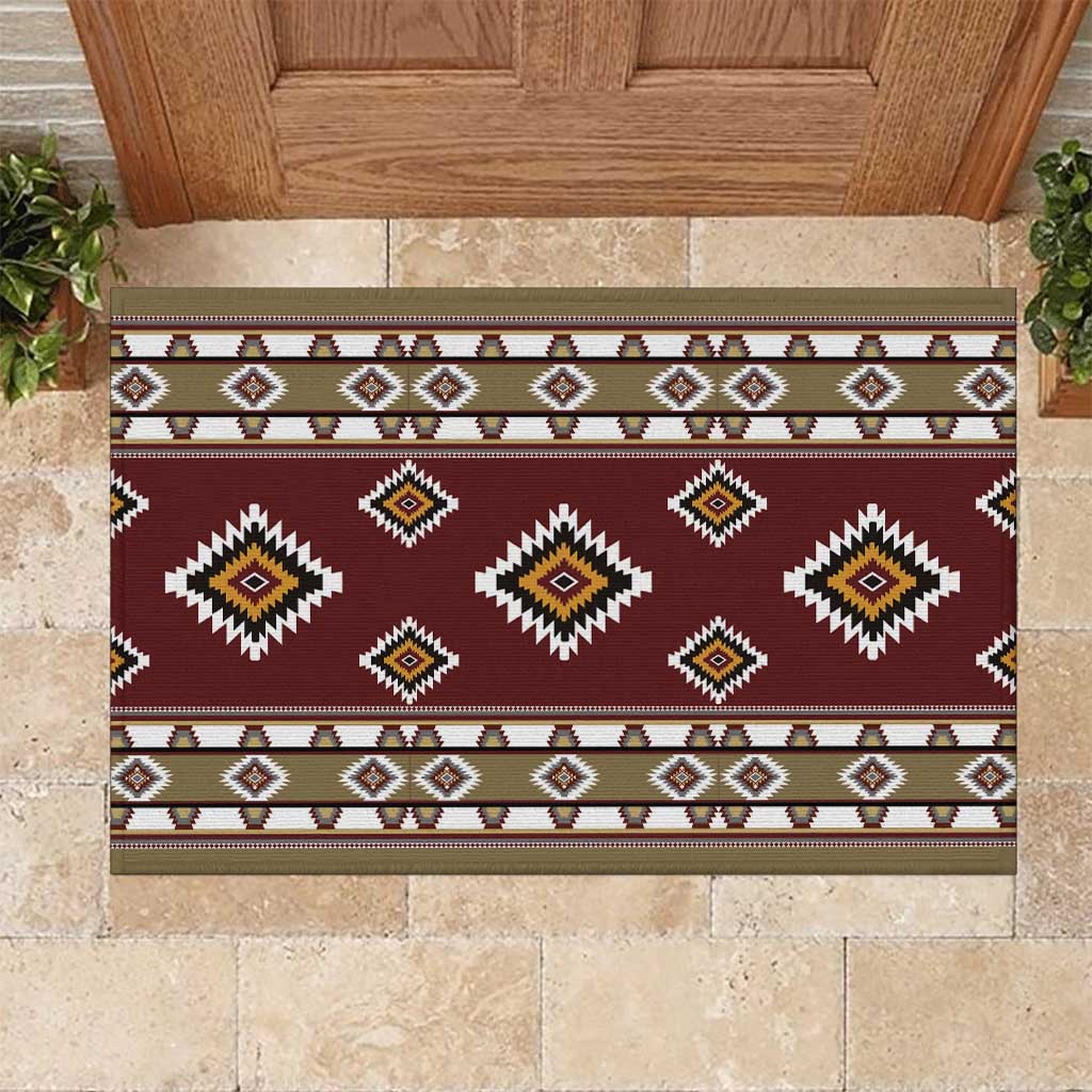 Native American Navajo Rubber Doormat Tribal Pattern