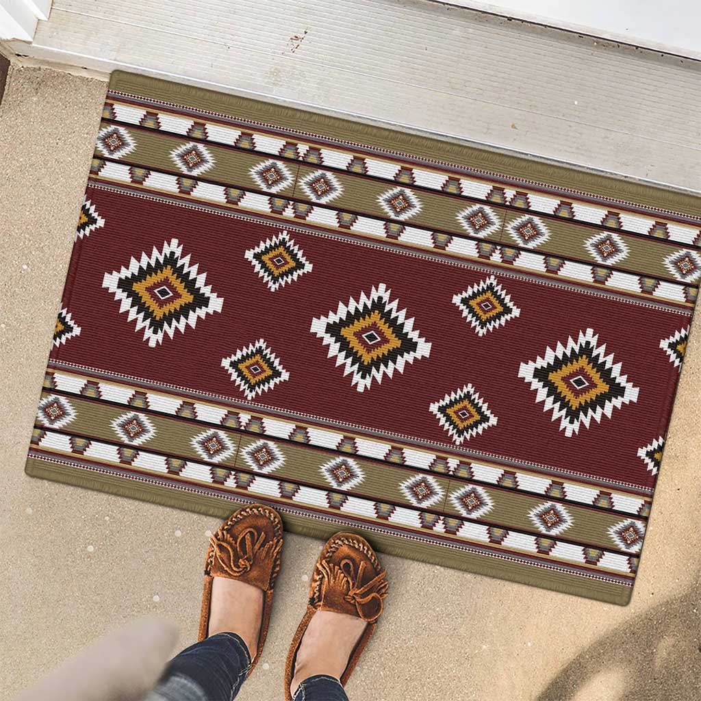 Native American Navajo Rubber Doormat Tribal Pattern