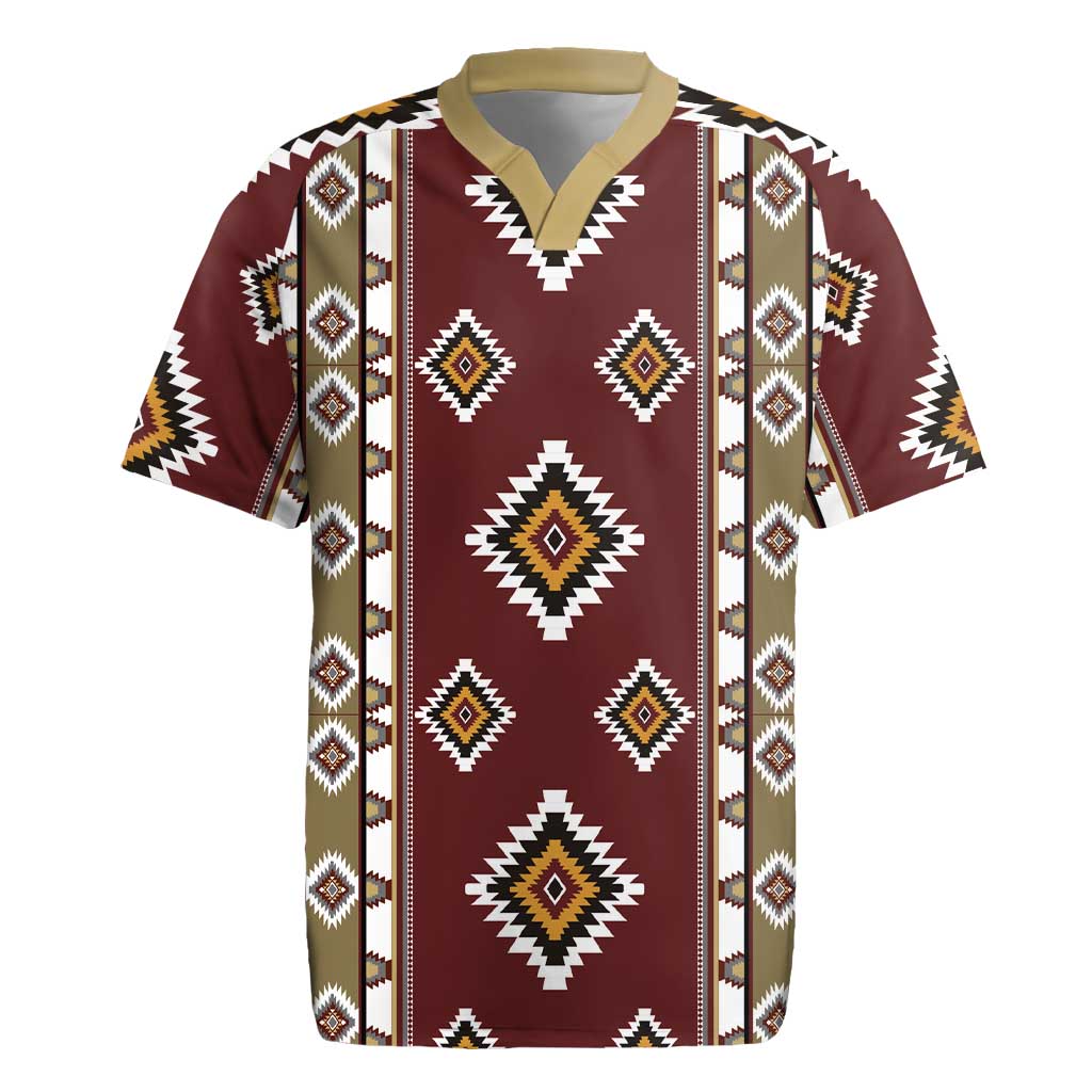 Native American Navajo Rugby Jersey Tribal Pattern