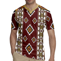 Native American Navajo Rugby Jersey Tribal Pattern