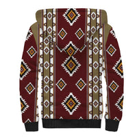 Native American Navajo Sherpa Hoodie Tribal Pattern