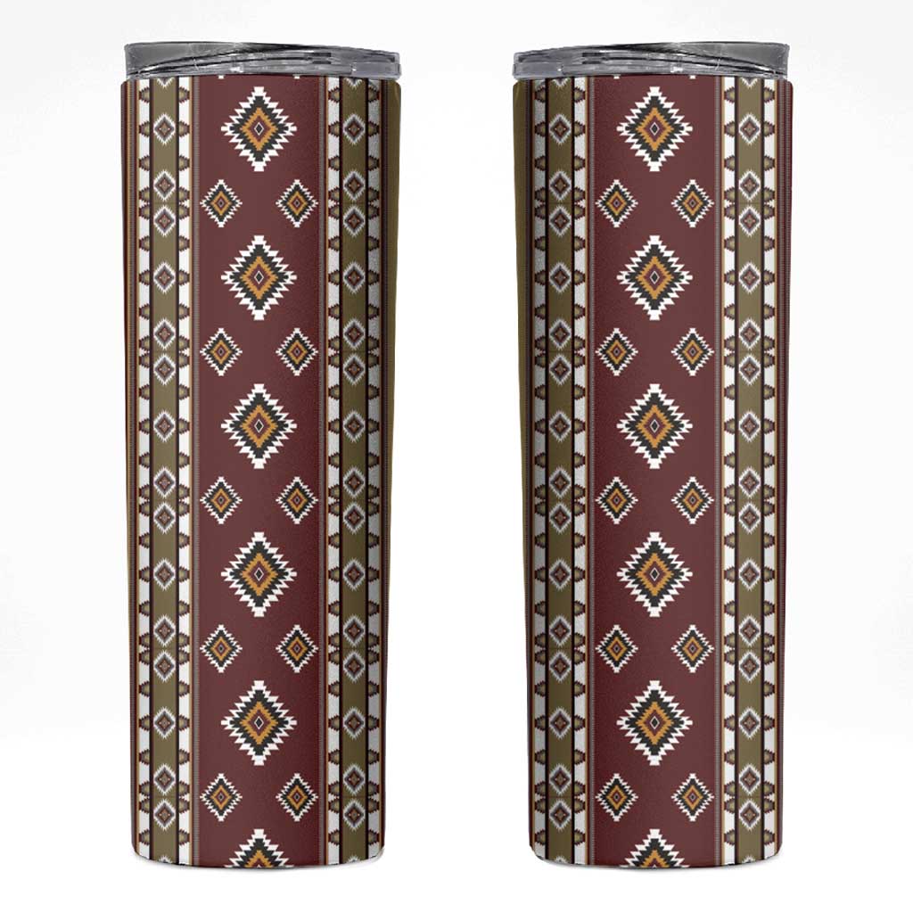 Native American Navajo Skinny Tumbler Tribal Pattern