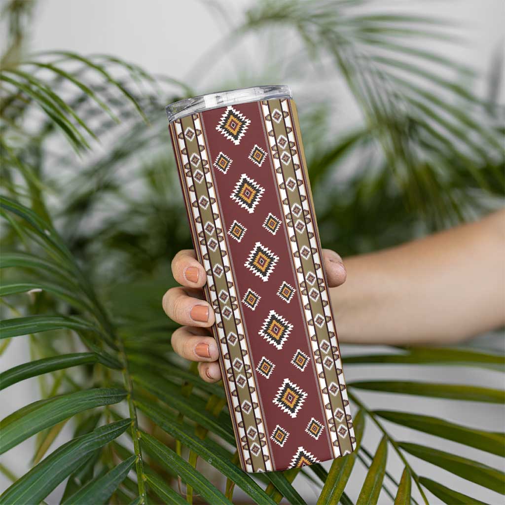 Native American Navajo Skinny Tumbler Tribal Pattern