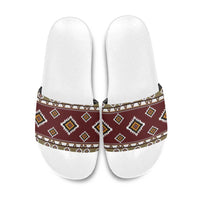 Native American Navajo Slide Sandals Tribal Pattern
