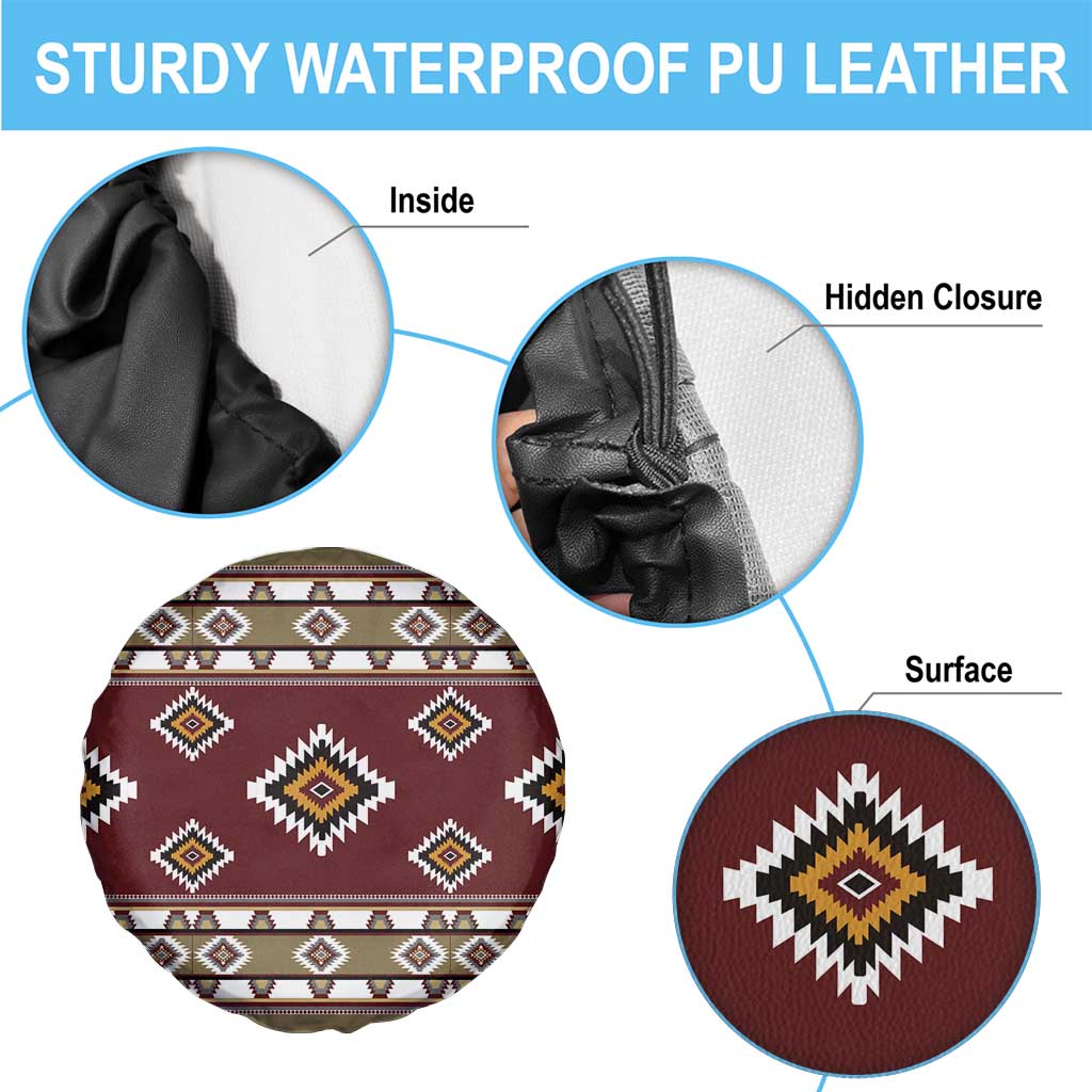 Native American Navajo Spare Tire Cover Tribal Pattern