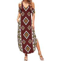 Native American Navajo Summer Maxi Dress Tribal Pattern