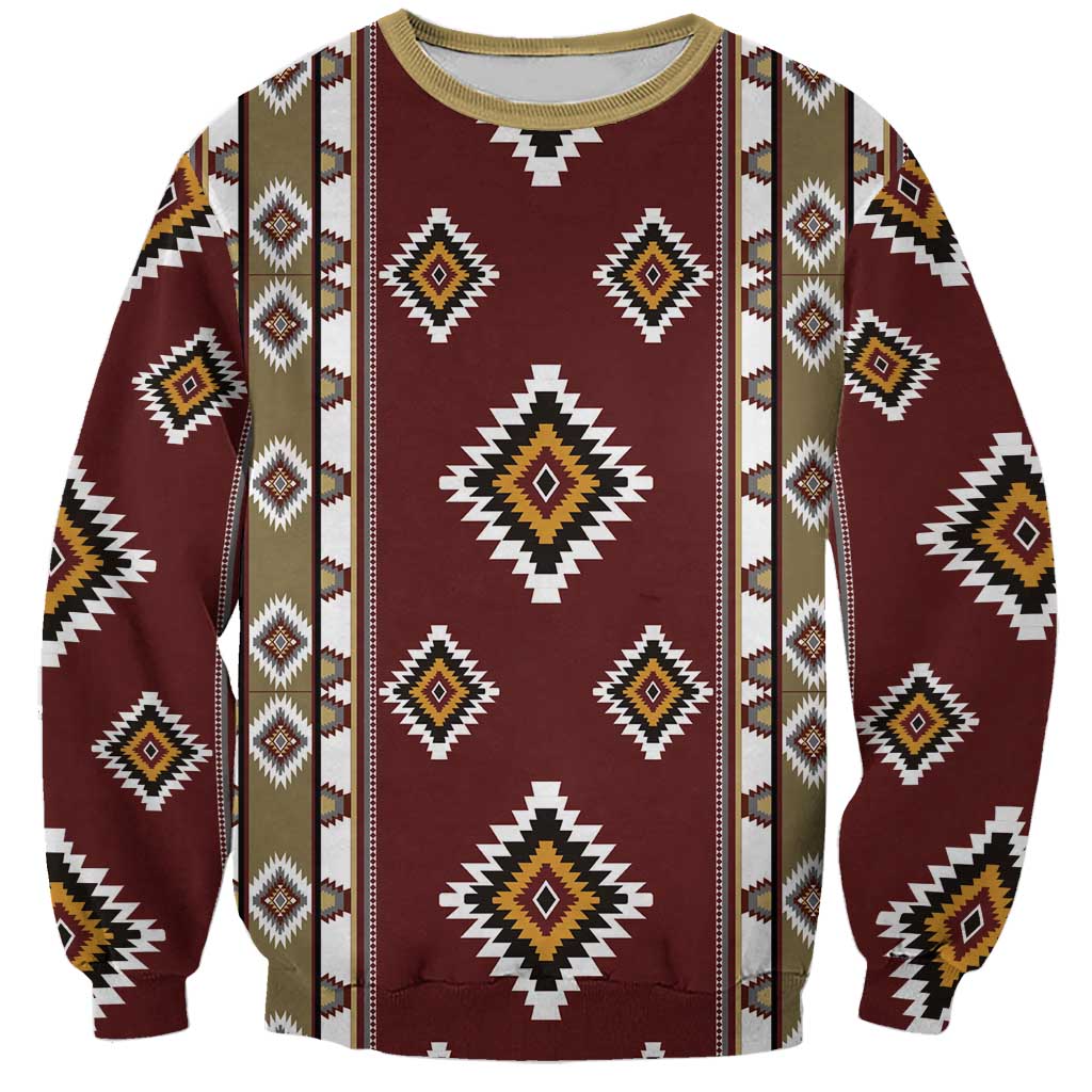 Native American Navajo Sweatshirt Tribal Pattern
