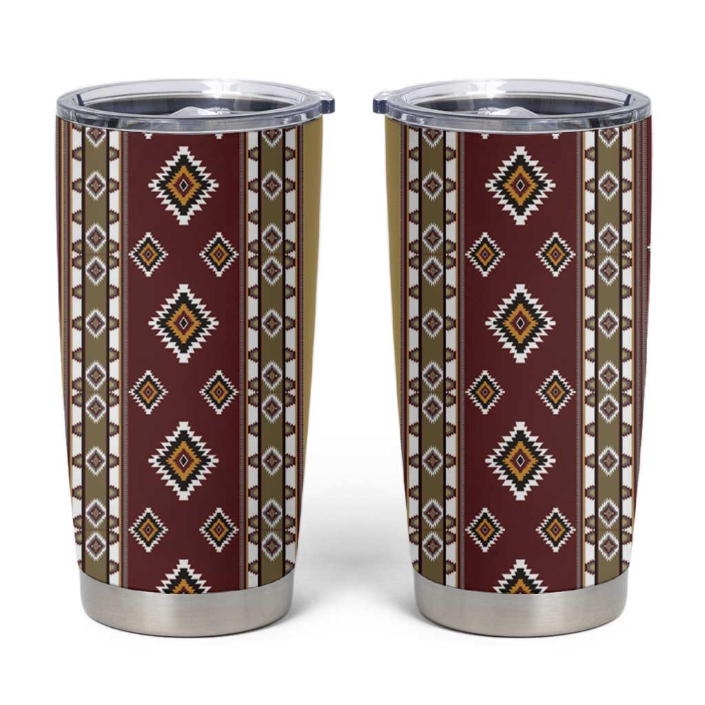 Native American Navajo Tumbler Cup Tribal Pattern