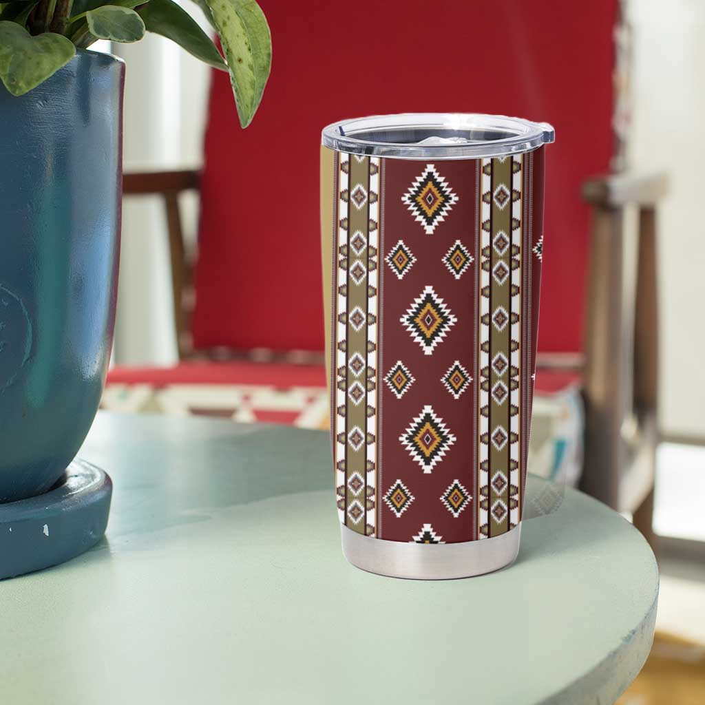 Native American Navajo Tumbler Cup Tribal Pattern