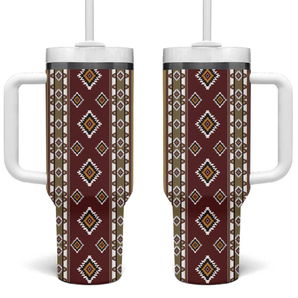 Native American Navajo Tumbler With Handle Tribal Pattern