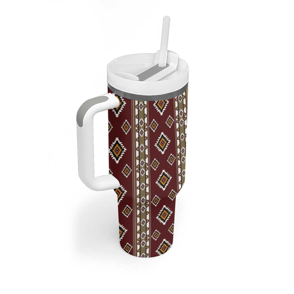 Native American Navajo Tumbler With Handle Tribal Pattern