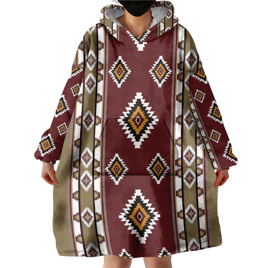 Native American Navajo Wearable Blanket Hoodie Tribal Pattern