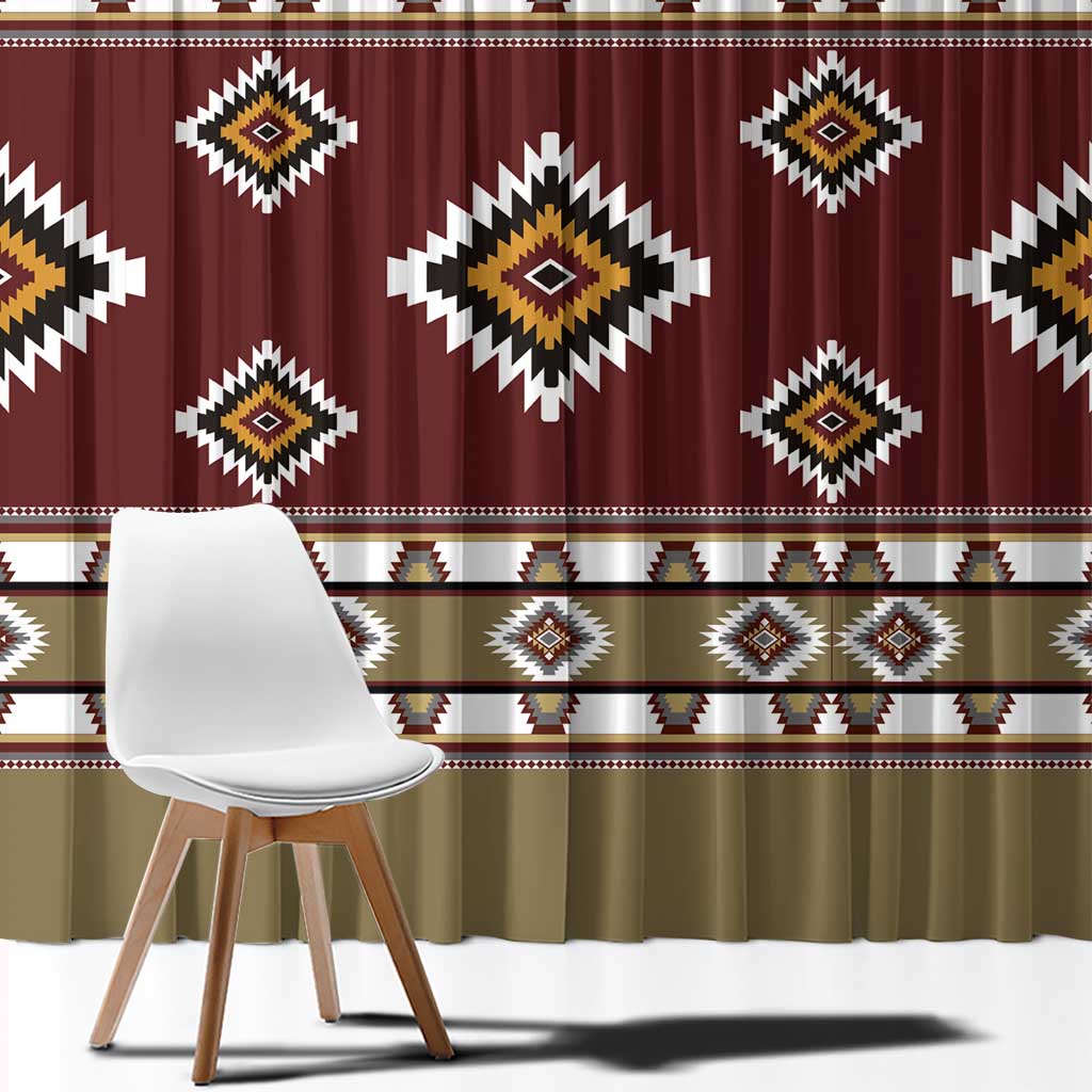 Native American Navajo Window Curtain Tribal Pattern