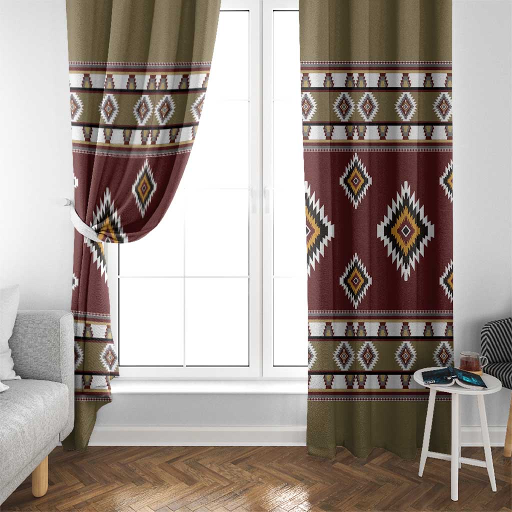 Native American Navajo Window Curtain Tribal Pattern