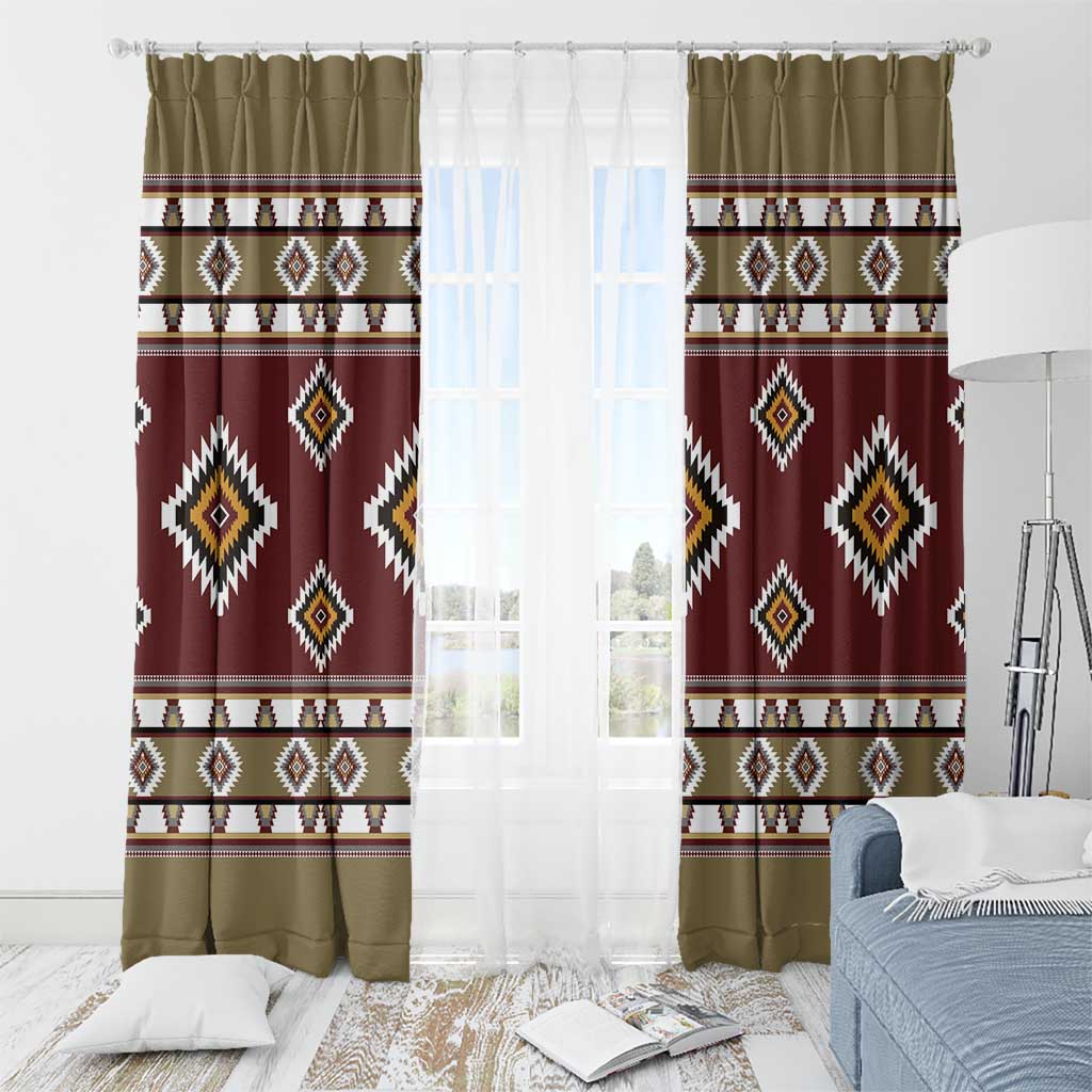 Native American Navajo Window Curtain Tribal Pattern