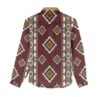 Native American Navajo Women Casual Shirt Tribal Pattern