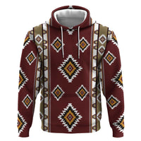 Native American Navajo Zip Hoodie Tribal Pattern