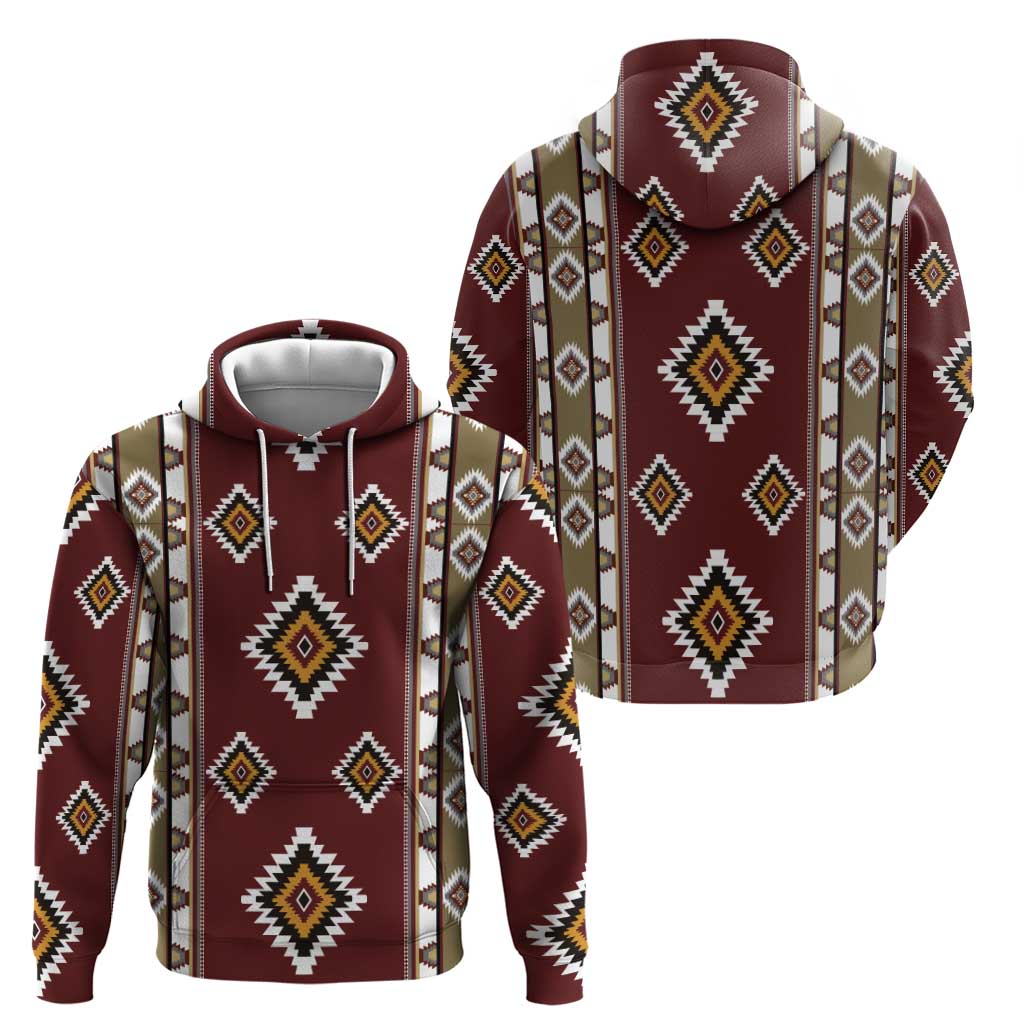 Native American Navajo Zip Hoodie Tribal Pattern