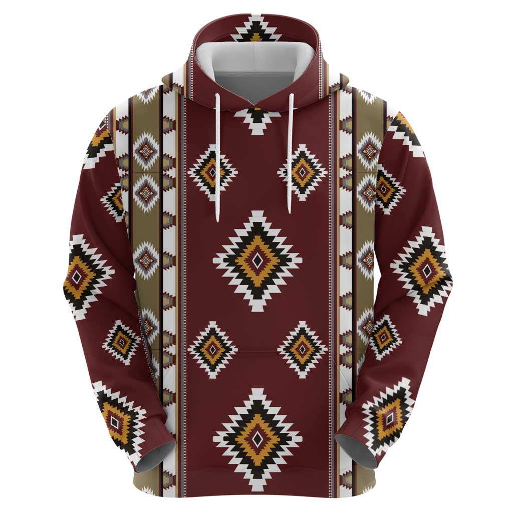 Native American Navajo Zip Hoodie Tribal Pattern