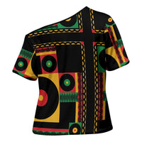 Jamaica Soccer 2026 Cross Shoulder Shirt Reggae Stylized