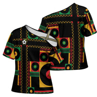 Jamaica Soccer 2026 Cross Shoulder Shirt Reggae Stylized