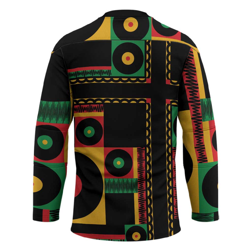 Jamaica Soccer 2026 Hockey Jersey Reggae Stylized