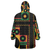 Jamaica Soccer 2026 Kid Wearable Blanket Hoodie Reggae Stylized