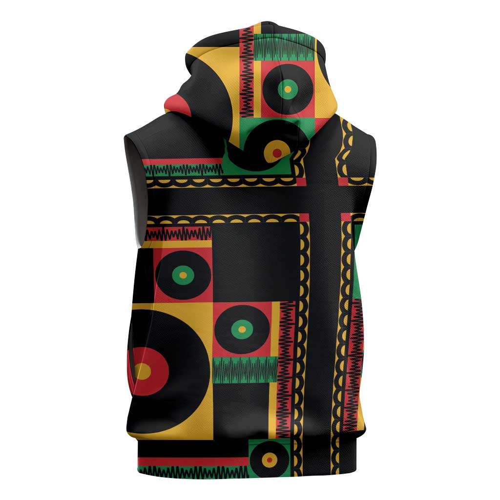Jamaica Soccer 2026 Sleeveless Hoodie Reggae Stylized