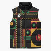 Jamaica Soccer 2026 Sleeveless Puffer Jacket Reggae Stylized