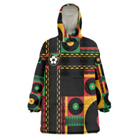 Jamaica Soccer 2026 Wearable Blanket Hoodie Reggae Stylized