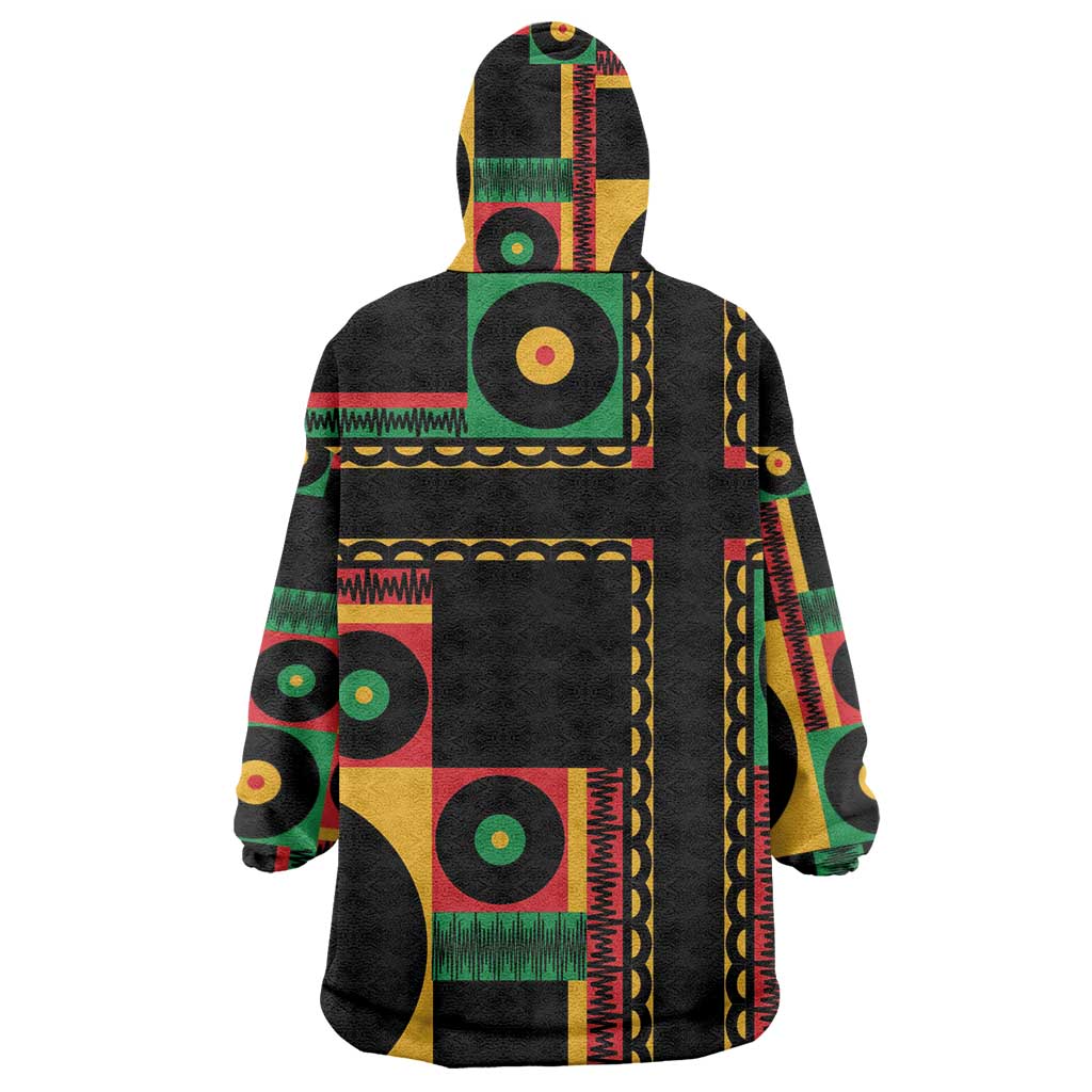 Jamaica Soccer 2026 Wearable Blanket Hoodie Reggae Stylized
