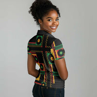 Jamaica Soccer 2026 Women Polo Shirt Reggae Stylized