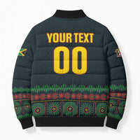 Custom Soccer 2026 Jamaica Bomber Puffer Jacket Reggae Music Spirit