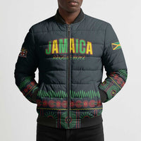 Custom Soccer 2026 Jamaica Bomber Puffer Jacket Reggae Music Spirit