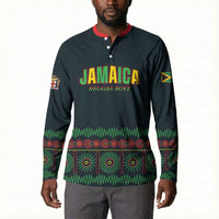 Custom Soccer 2026 Jamaica Button Sweatshirt Reggae Music Spirit