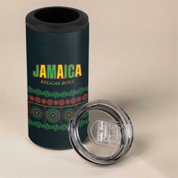 Custom Soccer 2026 Jamaica 4 in 1 Can Cooler Tumbler Reggae Music Spirit