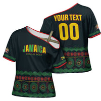 Custom Soccer 2026 Jamaica Cross Shoulder Shirt Reggae Music Spirit