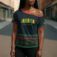 Custom Soccer 2026 Jamaica Cross Shoulder Shirt Reggae Music Spirit