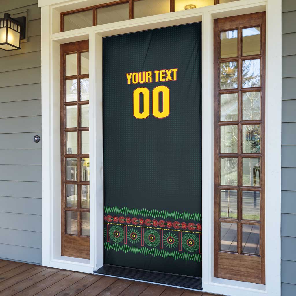 Custom Soccer 2026 Jamaica Door Cover Reggae Music Spirit