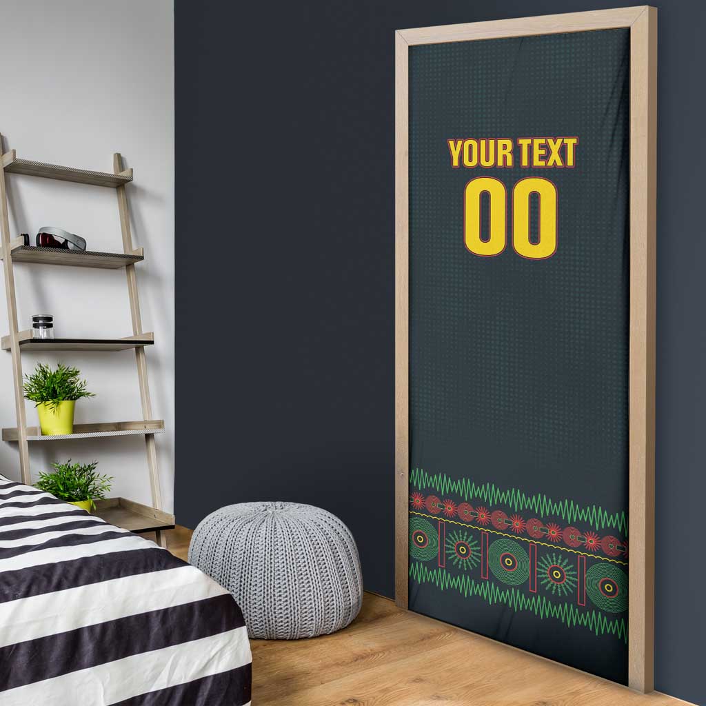 Custom Soccer 2026 Jamaica Door Cover Reggae Music Spirit
