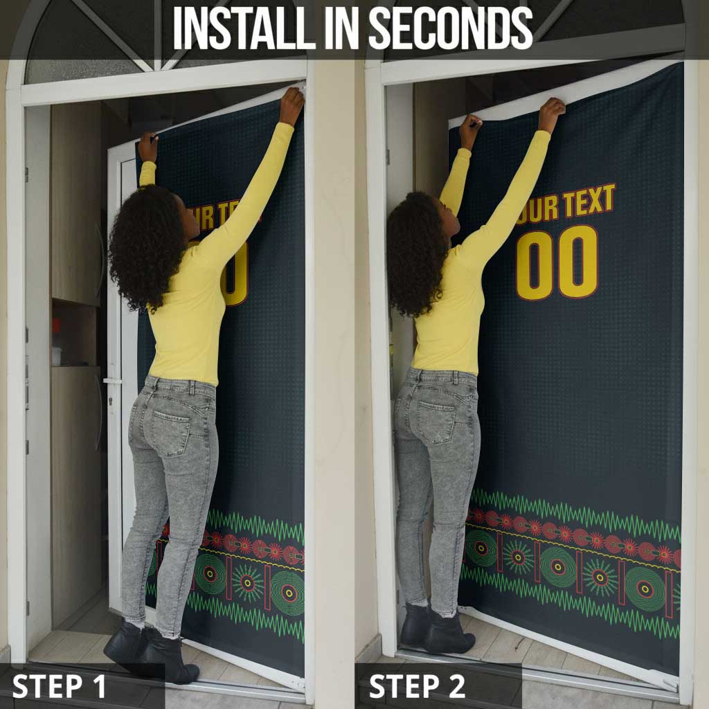 Custom Soccer 2026 Jamaica Door Cover Reggae Music Spirit