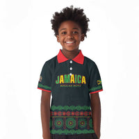 Custom Soccer 2026 Jamaica Kid Polo Shirt Reggae Music Spirit