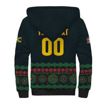 Custom Soccer 2026 Jamaica Sherpa Hoodie Reggae Music Spirit