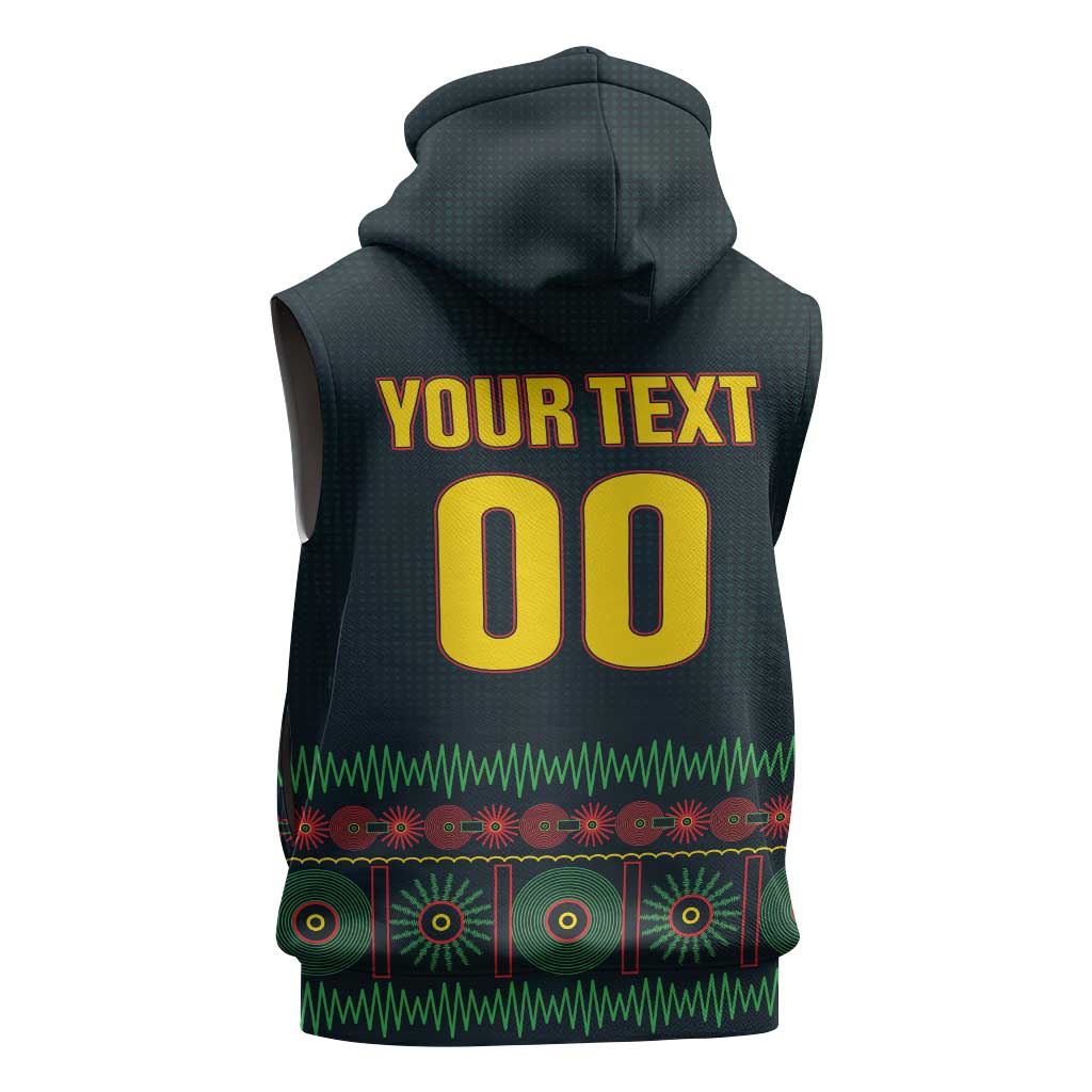 Custom Soccer 2026 Jamaica Sleeveless Hoodie Reggae Music Spirit