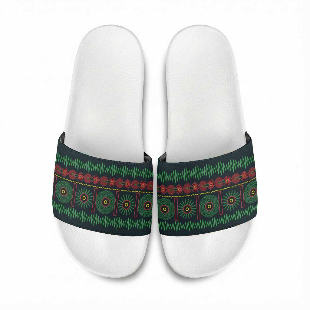 Soccer 2026 Jamaica Slide Sandals Reggae Music Spirit