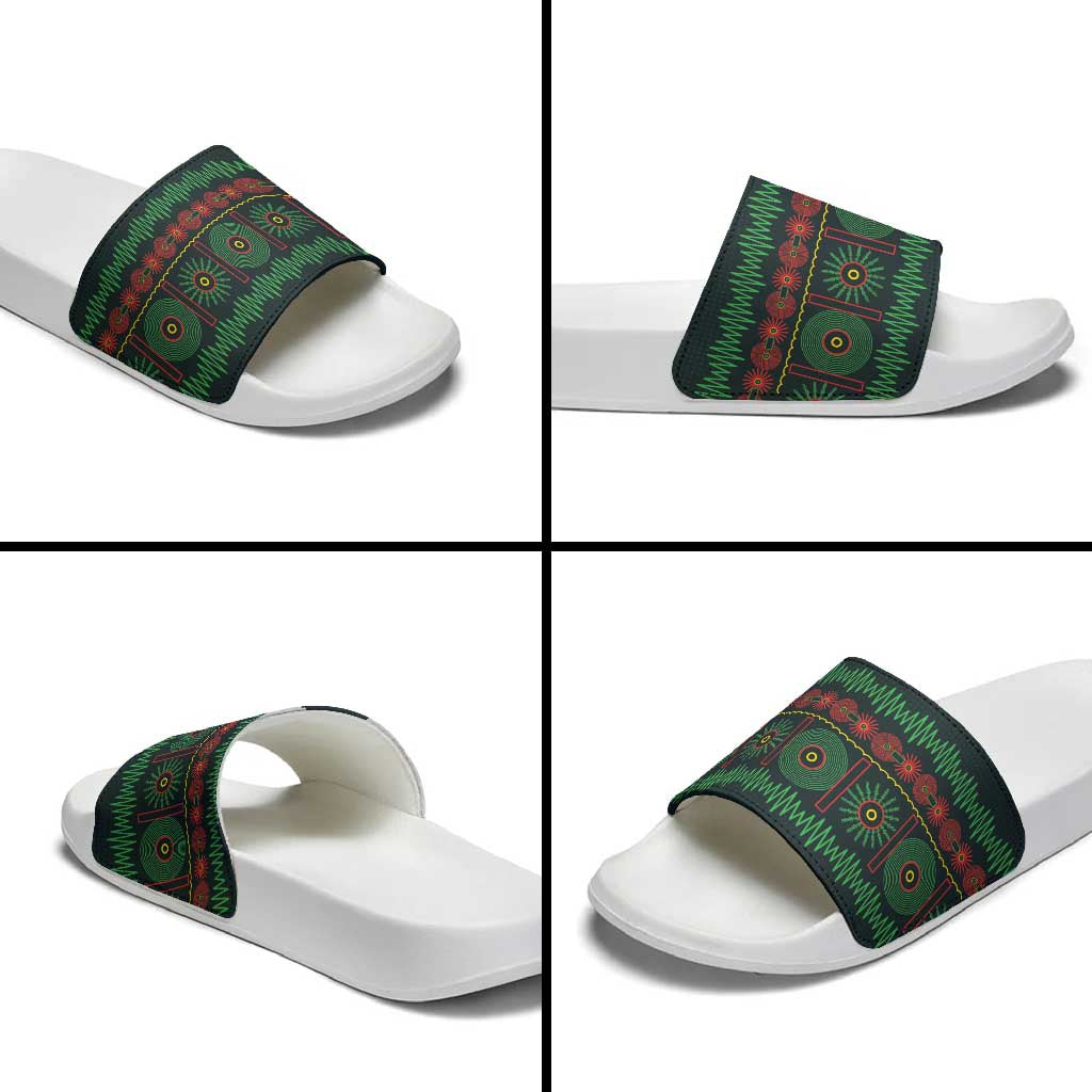 Soccer 2026 Jamaica Slide Sandals Reggae Music Spirit