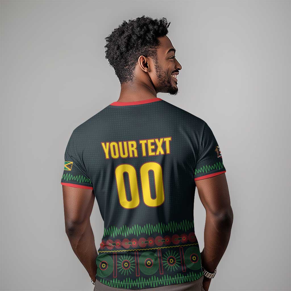 Custom Soccer 2026 Jamaica T shirt Reggae Music Spirit